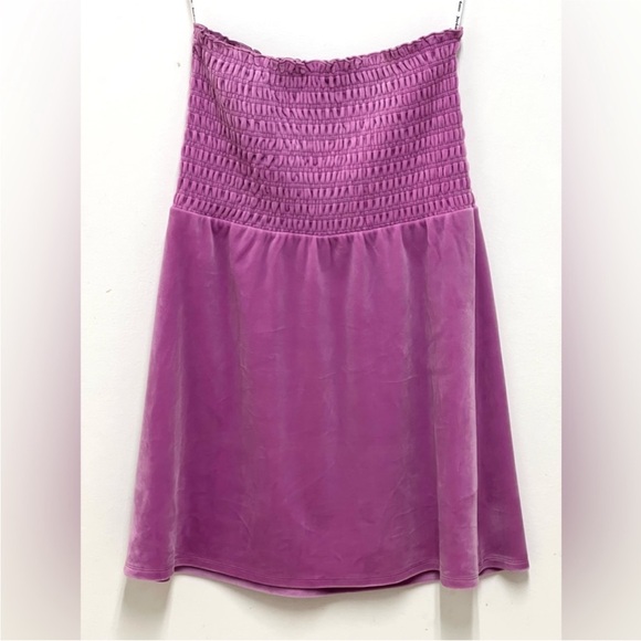 JUICY COUTURE Smocked Velour Dress, Lavender Lollipop Color, Size Medium - Picture 14 of 15